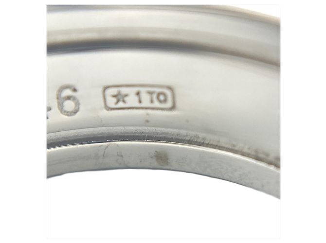 Cartier C2 Band Ring aus 18K Weißgold, Größe 48 - Ansicht 10
