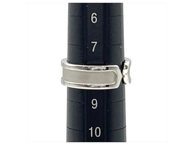 Cartier C2 Band Ring aus 18K Weißgold, Größe 48 - Ansicht 9