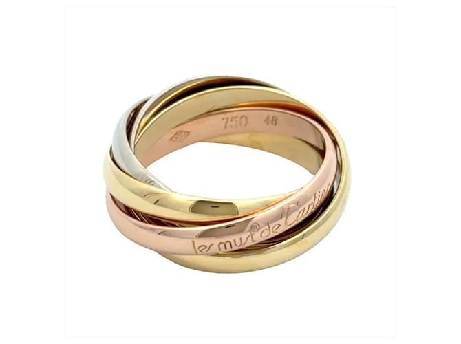 Anello Trinity Cartier a cinque file - vista 2