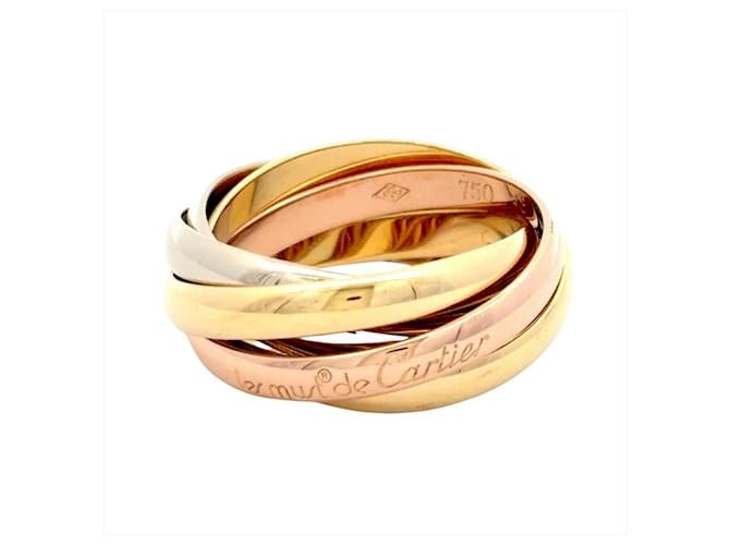 Anello Trinity Cartier a cinque file - vista 3