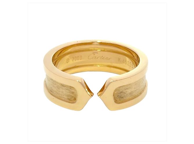 Anello C2 Band in oro giallo 18K Cartier - vista 2