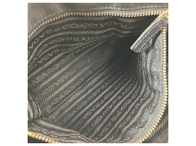 Borsa a tracolla in nylon nero Prada - vista 10