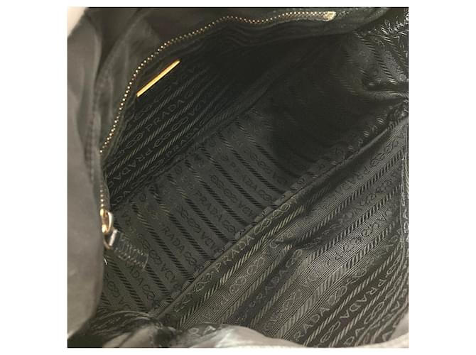 Borsa a tracolla in nylon nero Prada - vista 8