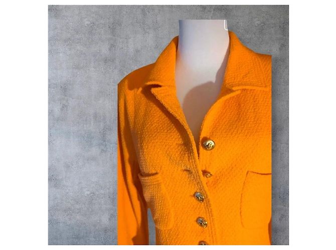 Cambon Completo Gonna Chanel Vintage in Tweed - Albicocca - vista 3