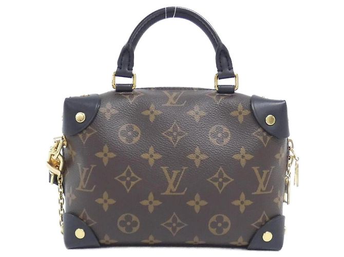 Borsa Louis Vuitton Monogram Petite Malle Souple Marrone - vista 2