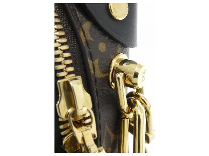 Borsa Louis Vuitton Monogram Petite Malle Souple Marrone - vista 5