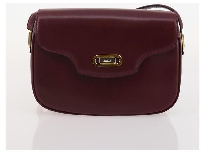 Borsa a Spalla BALLY Pelle 2 Set Marrone Bordeaux Auth 176708 Bordò - vista 10