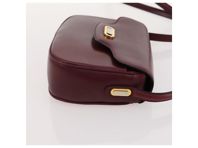 Borsa a Spalla BALLY Pelle 2 Set Marrone Bordeaux Auth 176708 Bordò - vista 12