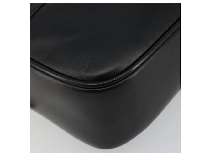 Borsa a Spalla GUCCI Bamboo Chain in Pelle Nera e Oro Auth ep14306 Nero D'oro - vista 14