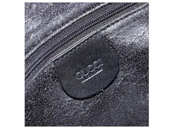 Borsa a Spalla GUCCI Bamboo Chain in Pelle Nera e Oro Auth ep14306 Nero D'oro - vista 18