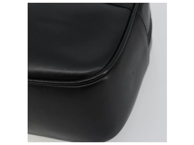 Borsa a Spalla GUCCI Bamboo Chain in Pelle Nera e Oro Auth ep14306 Nero D'oro - vista 9