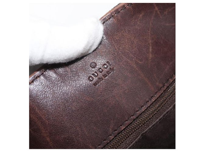 Borsa a Spalla GUCCI GG Canvas Marrone 101341 Auth 178264 - vista 10