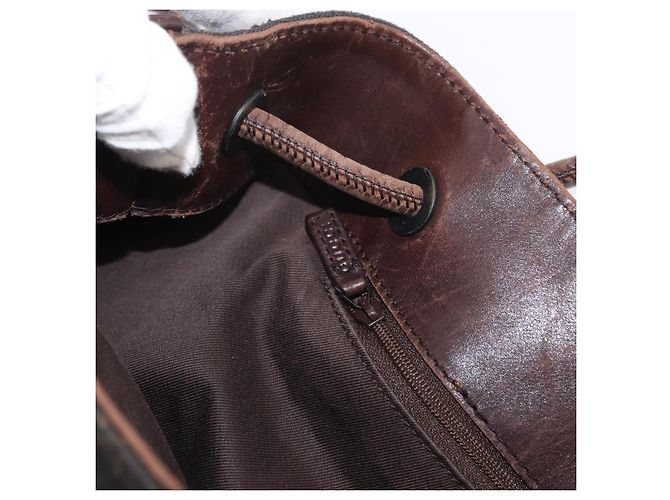 Borsa a Spalla GUCCI GG Canvas Marrone 101341 Auth 178264 - vista 19