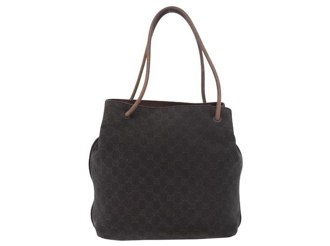 Borsa a Spalla GUCCI GG Canvas Marrone 101341 Auth 178264 - vista 2