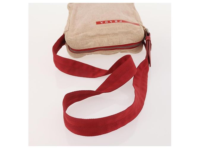 Borsa a tracolla PRADA Sports Line Nylon Canvas 3 Set Black Red Auth bs34765 Nero Rosso - vista 19