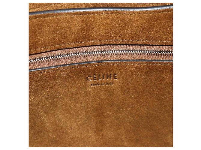 Céline CELINE Schultertasche Leder Rot Silber Authentisch 177971 - Ansicht 11