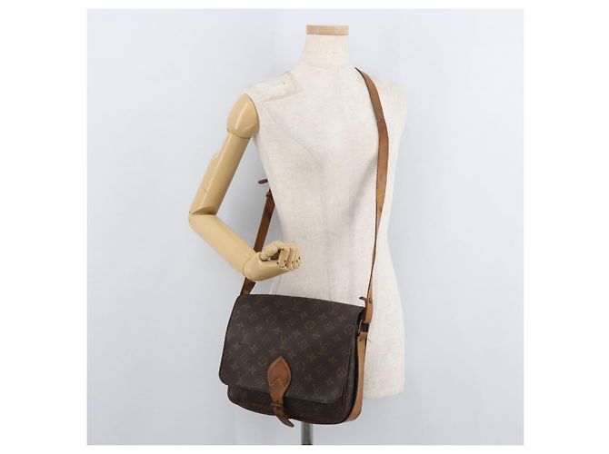LOUIS VUITTON Borsa a tracolla Monogram Cartouchiere GM M51252 LV Auth 178661 Monogramma - vista 26