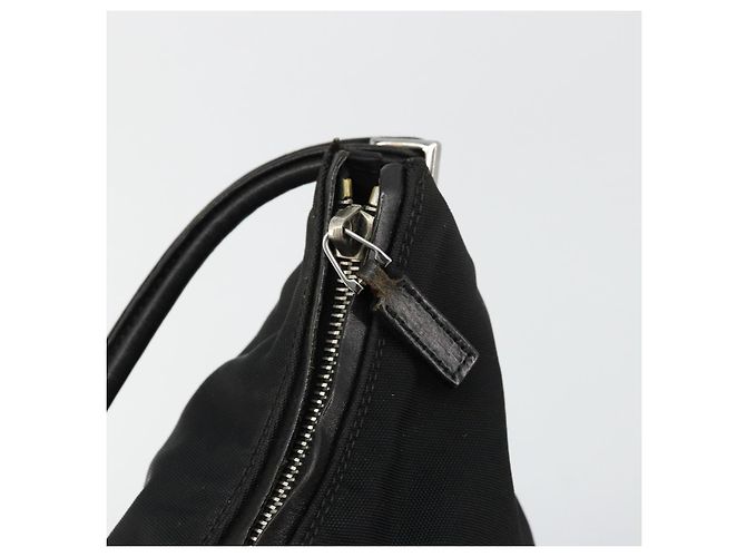 Bolso de Hombro GUCCI Nylon Negro Plata 001 3766 2123 Auth bs34556 - vista 10