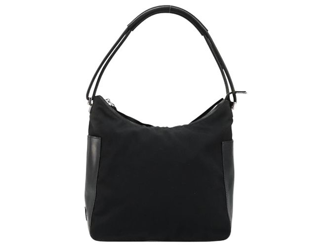 Bolso de Hombro GUCCI Nylon Negro Plata 001 3766 2123 Auth bs34556 - vista 13