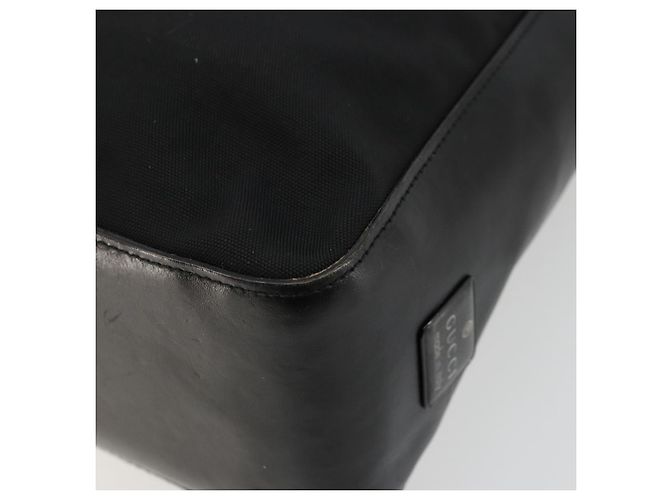Bolso de Hombro GUCCI Nylon Negro Plata 001 3766 2123 Auth bs34556 - vista 15