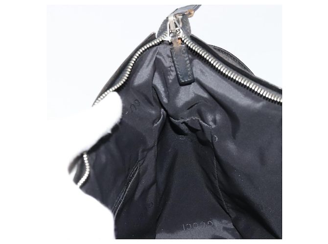 Bolso de Hombro GUCCI Nylon Negro Plata 001 3766 2123 Auth bs34556 - vista 19