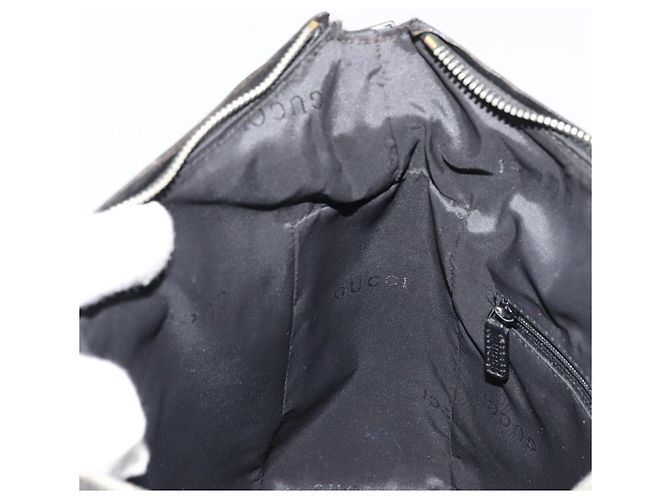 Bolso de Hombro GUCCI Nylon Negro Plata 001 3766 2123 Auth bs34556 - vista 20