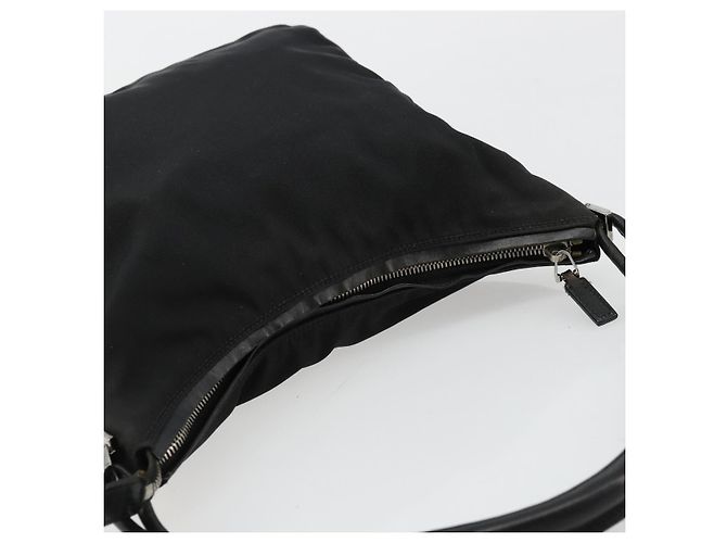 Bolso de Hombro GUCCI Nylon Negro Plata 001 3766 2123 Auth bs34556 - vista 6