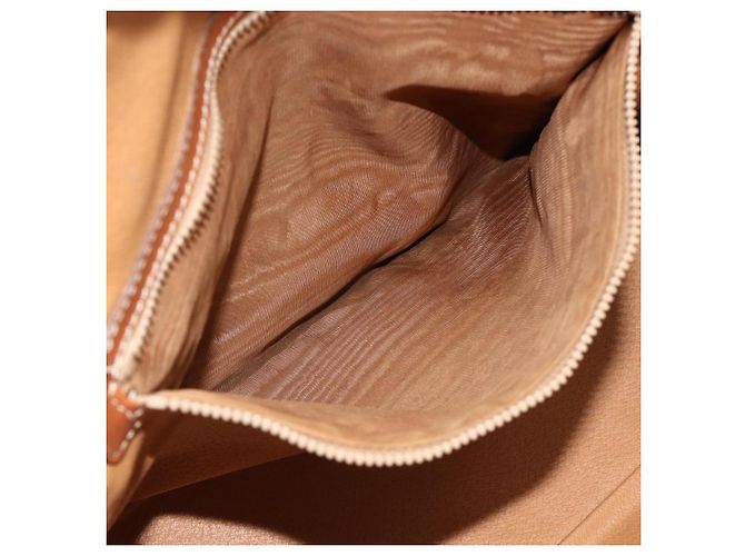 Céline Bolso CELINE Macadam Canvas PVC Cuero 2way Marrón Oro Auth 178176 Castaño Dorado - vue 11