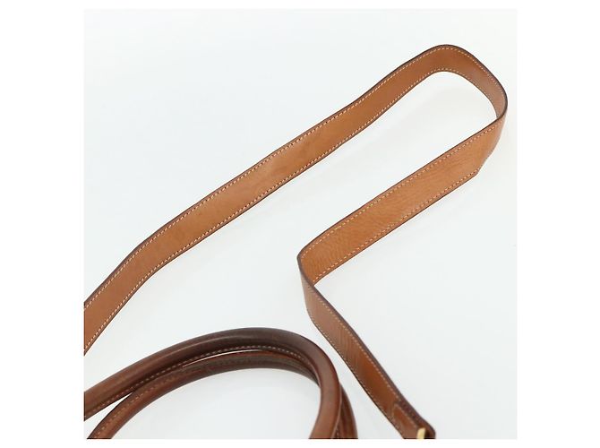 Céline Bolso CELINE Macadam Canvas PVC Cuero 2way Marrón Oro Auth 178176 Castaño Dorado - vue 15