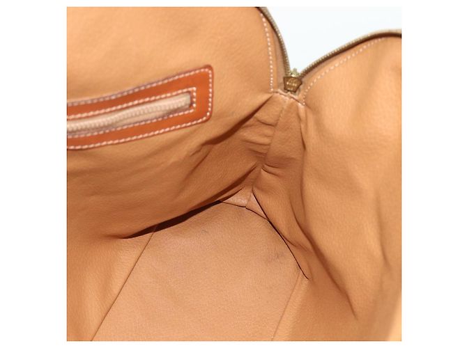 Céline Bolso CELINE Macadam Canvas PVC Cuero 2way Marrón Oro Auth 178176 Castaño Dorado - vue 21