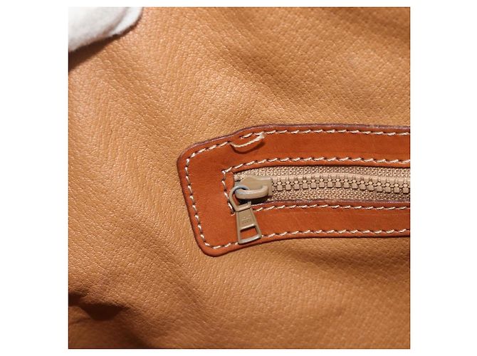 Céline Bolso CELINE Macadam Canvas PVC Cuero 2way Marrón Oro Auth 178176 Castaño Dorado - vue 23