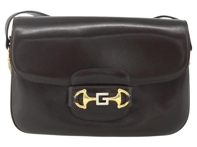 Borsa a Spalla GUCCI in Pelle Marrone Oro Auth ka4228A D'oro - vista 13