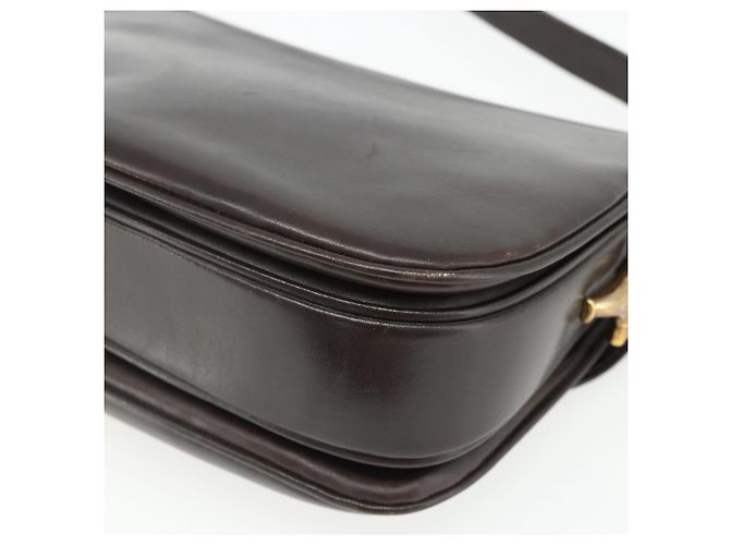 Borsa a Spalla GUCCI in Pelle Marrone Oro Auth ka4228A D'oro - vista 15