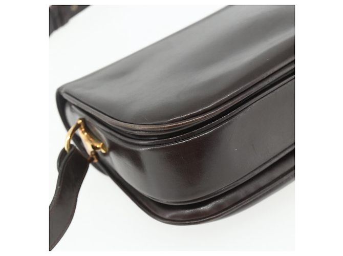 Borsa a Spalla GUCCI in Pelle Marrone Oro Auth ka4228A D'oro - vista 16