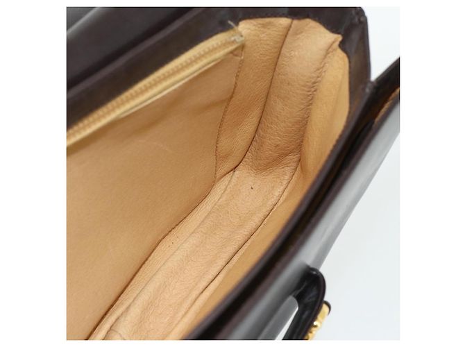 Borsa a Spalla GUCCI in Pelle Marrone Oro Auth ka4228A D'oro - vista 19