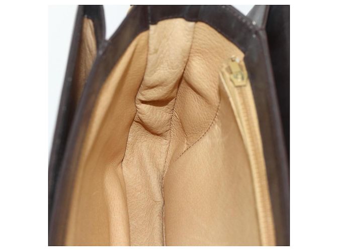 Borsa a Spalla GUCCI in Pelle Marrone Oro Auth ka4228A D'oro - vista 20
