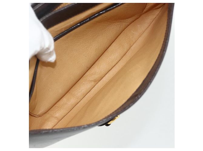 Borsa a Spalla GUCCI in Pelle Marrone Oro Auth ka4228A D'oro - vista 24