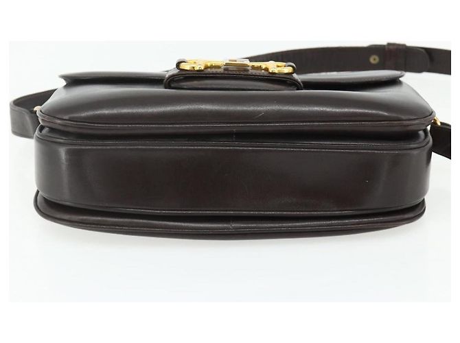 Borsa a Spalla GUCCI in Pelle Marrone Oro Auth ka4228A D'oro - vista 5