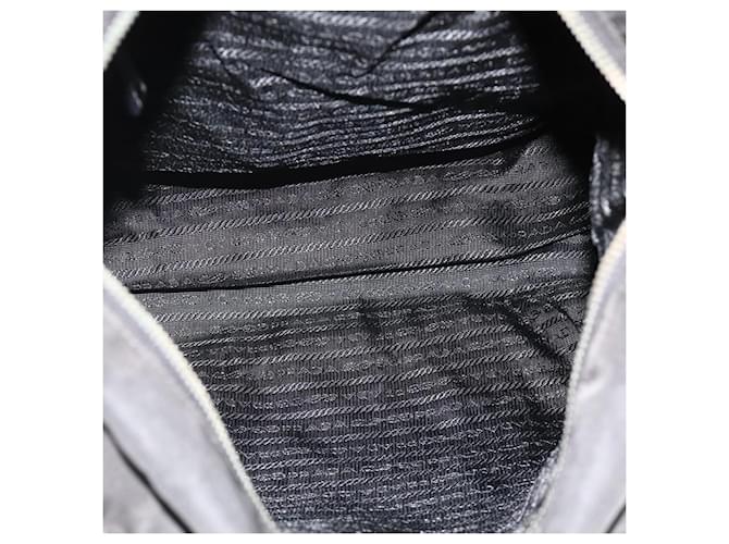Borsa PRADA in Nylon 2way Nera Argento Auth 178940 Nero - vista 11