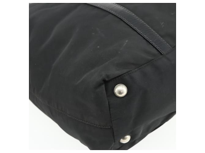 Borsa PRADA in Nylon 2way Nera Argento Auth 178940 Nero - vista 16