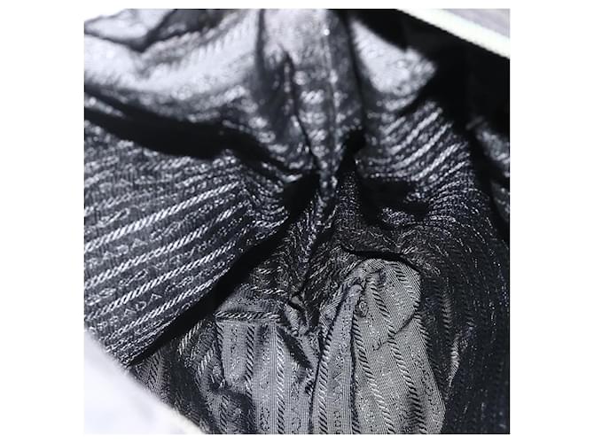 Borsa PRADA in Nylon 2way Nera Argento Auth 178940 Nero - vista 23