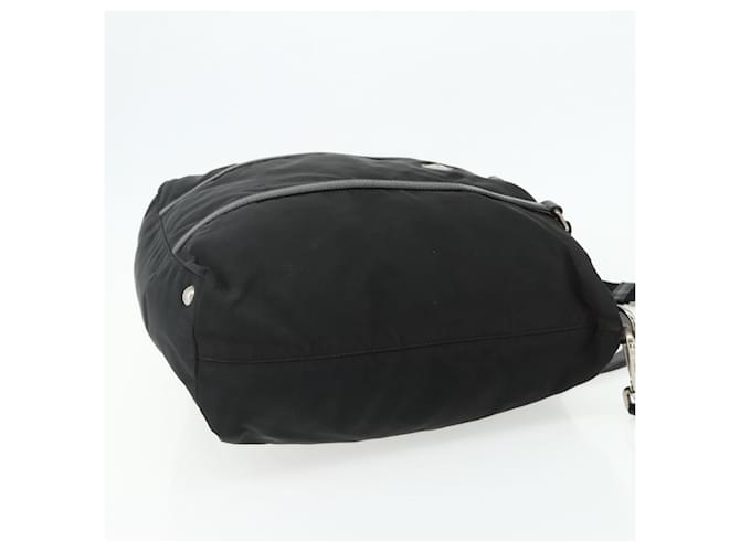 Borsa PRADA in Nylon 2way Nera Argento Auth 178940 Nero - vista 4