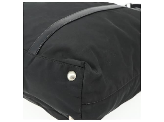 Borsa PRADA in Nylon 2way Nera Argento Auth 178940 Nero - vista 9