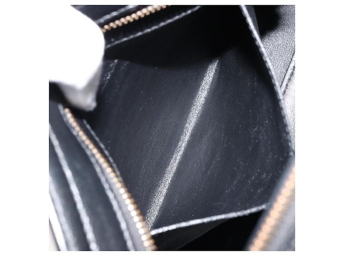 Salvatore Ferragamo Gancini Sofia Hand Bag Leather 2way Black Gold Auth 176789 Golden - view 27