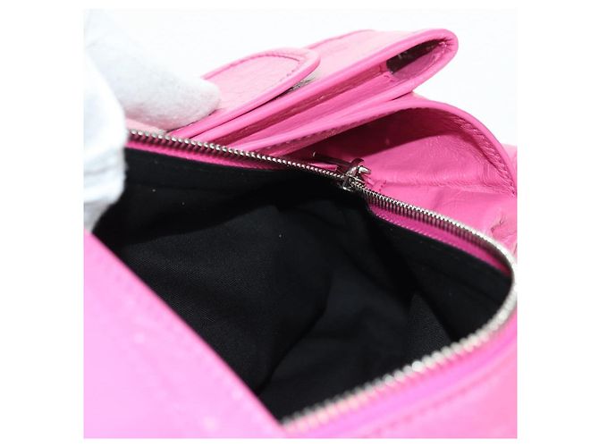 BALENCIAGA Borsa a Spalla Super Busy in Pelle Rosa Argento 762516 Auth 177134SM - vista 22