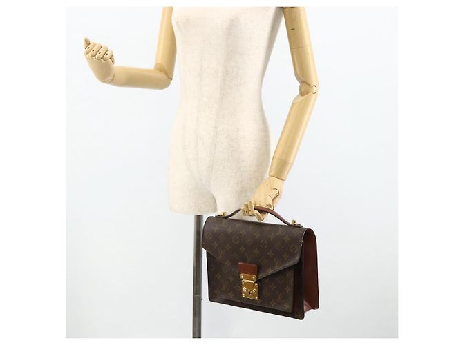 LOUIS VUITTON Borsa Monogram Monceau 28 M51185 LV Auth 177198 Monogramma - vista 24