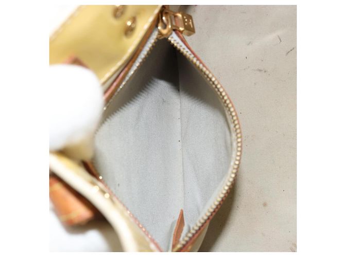 LOUIS VUITTON Borsa Monogram Vernis Reade PM Gris M91145 LV Auth BA12366 Grigio - vista 22