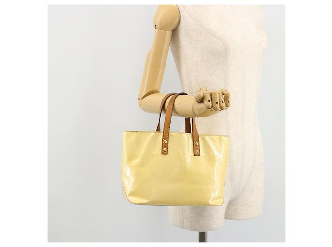 LOUIS VUITTON Borsa Monogram Vernis Reade PM Gris M91145 LV Auth BA12366 Grigio - vista 23