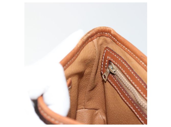 Céline Borsa a Spalla CELINE Macadam Canvas PVC Pelle Marrone Oro Auth BA12386 D'oro - vista 21