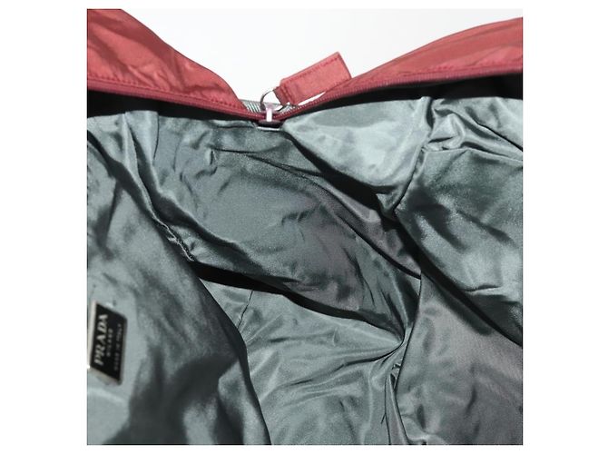 Borsa Boston PRADA Sports Nylon Bordeaux Argento Auth ti3840 Bordò - vista 21